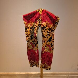 Renaissance Print Stretch Slacks